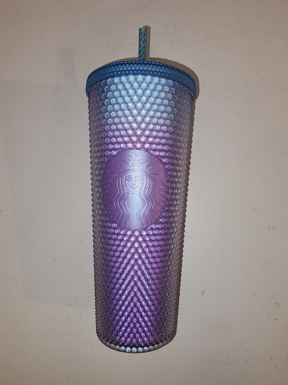 Starbucks Purple & Blue Ombre Studded Tumbler 24 oz Venti Cold Cup - Picture 3 of 3